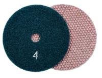 Алмазные гибкие шлифовальные круги ТОЧКИ Pads 5-STEP №4 100D Алмазные гибкие шлифовальные круги ТОЧКИ Pads 5-STEP №4 100D